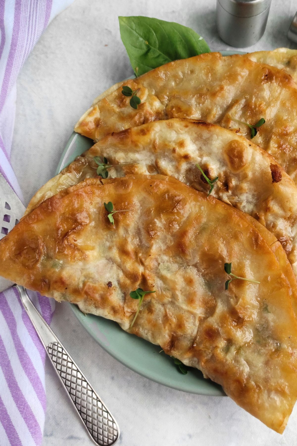 Chebureki on plate