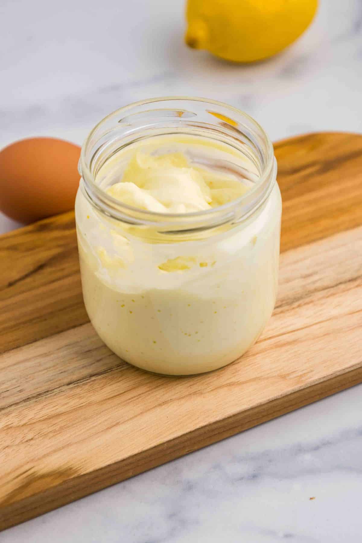 Mayo in the mason jar