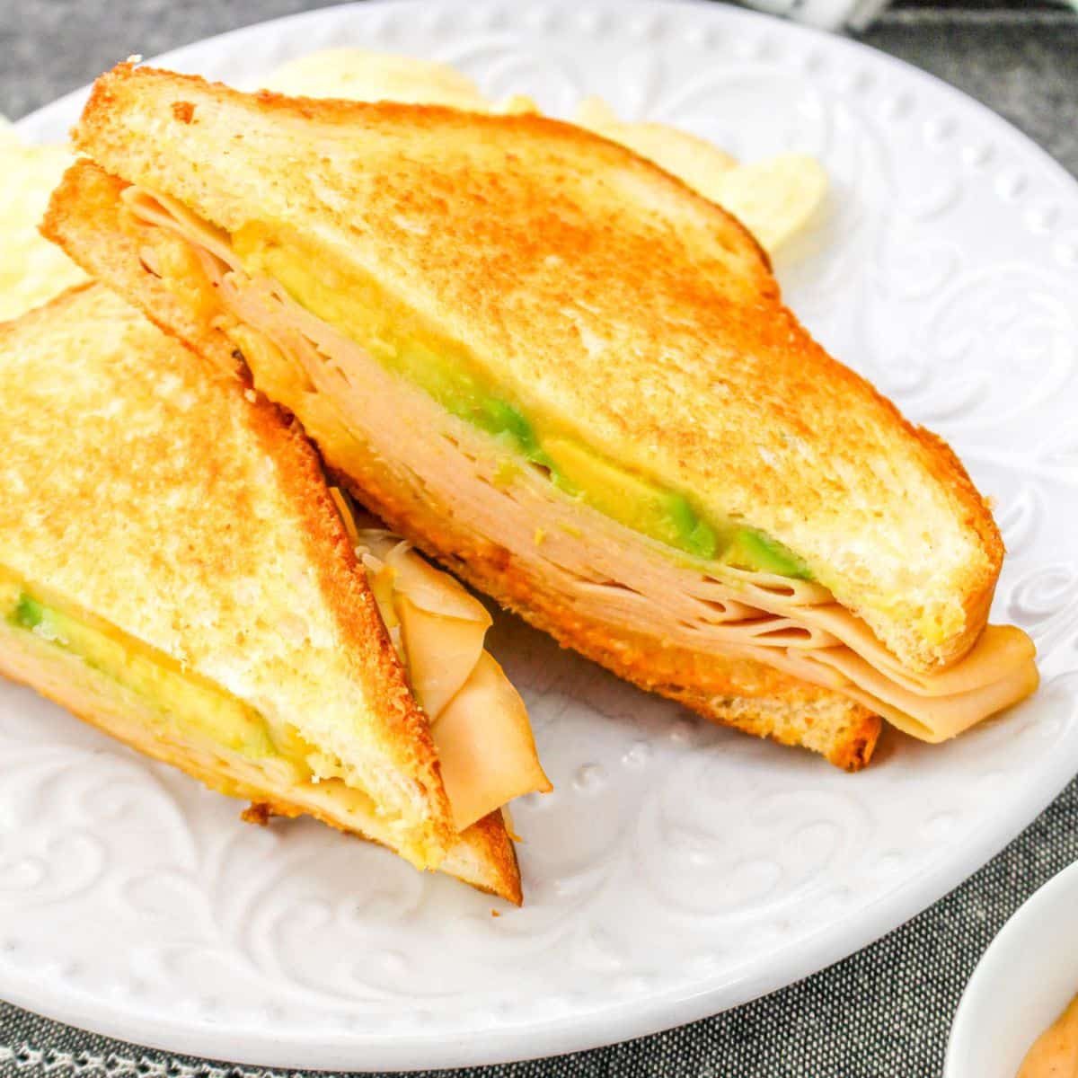 Chipotle Chicken sandwich on plate